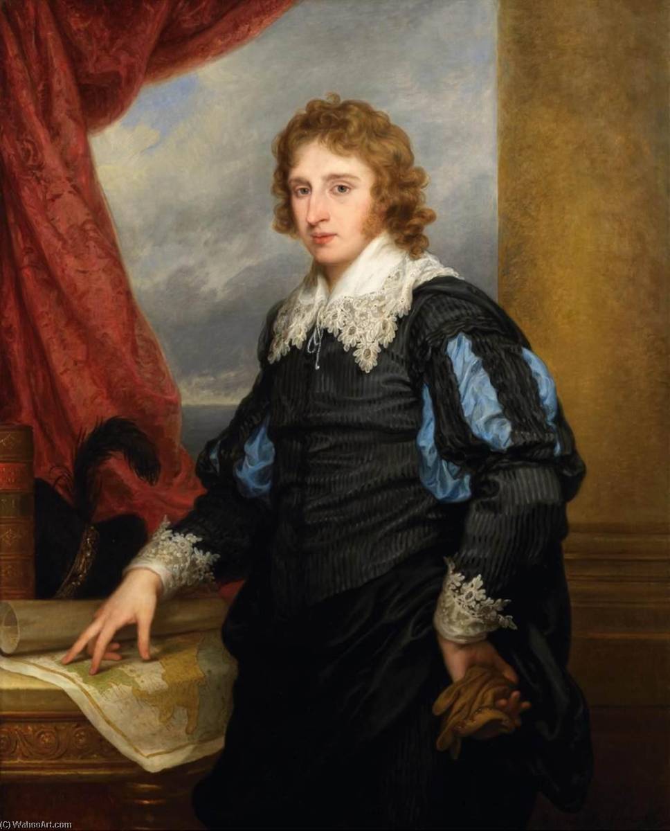 Portrait Of Charles Brudenell Bruce — Angelica Kauffmann (maria Anna Angelika)