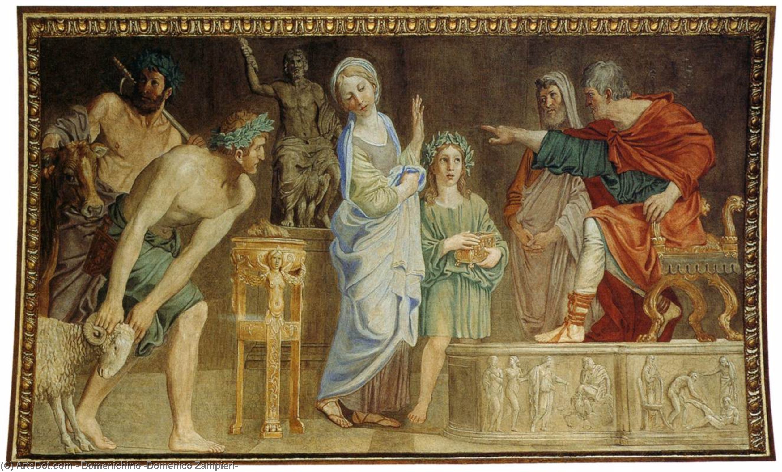 St Cecilia Before The Judge — Domenichino (domenico Zampieri)