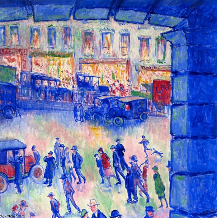 La Cour De Rome Et La Gare Sant-lazare — Theodore Earl Butler