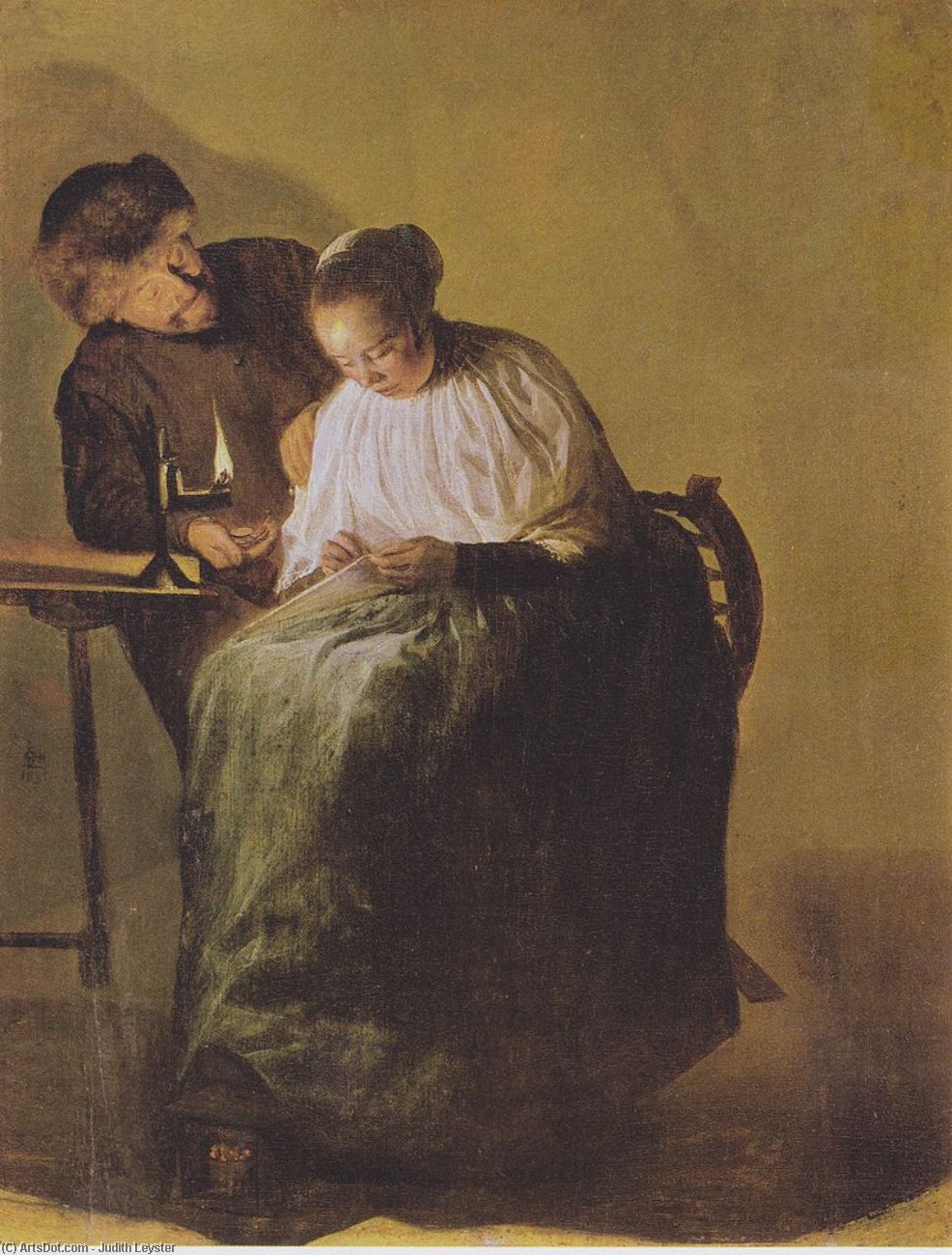 A Man Offers A Young Girl Money — Judith Jans Leyster