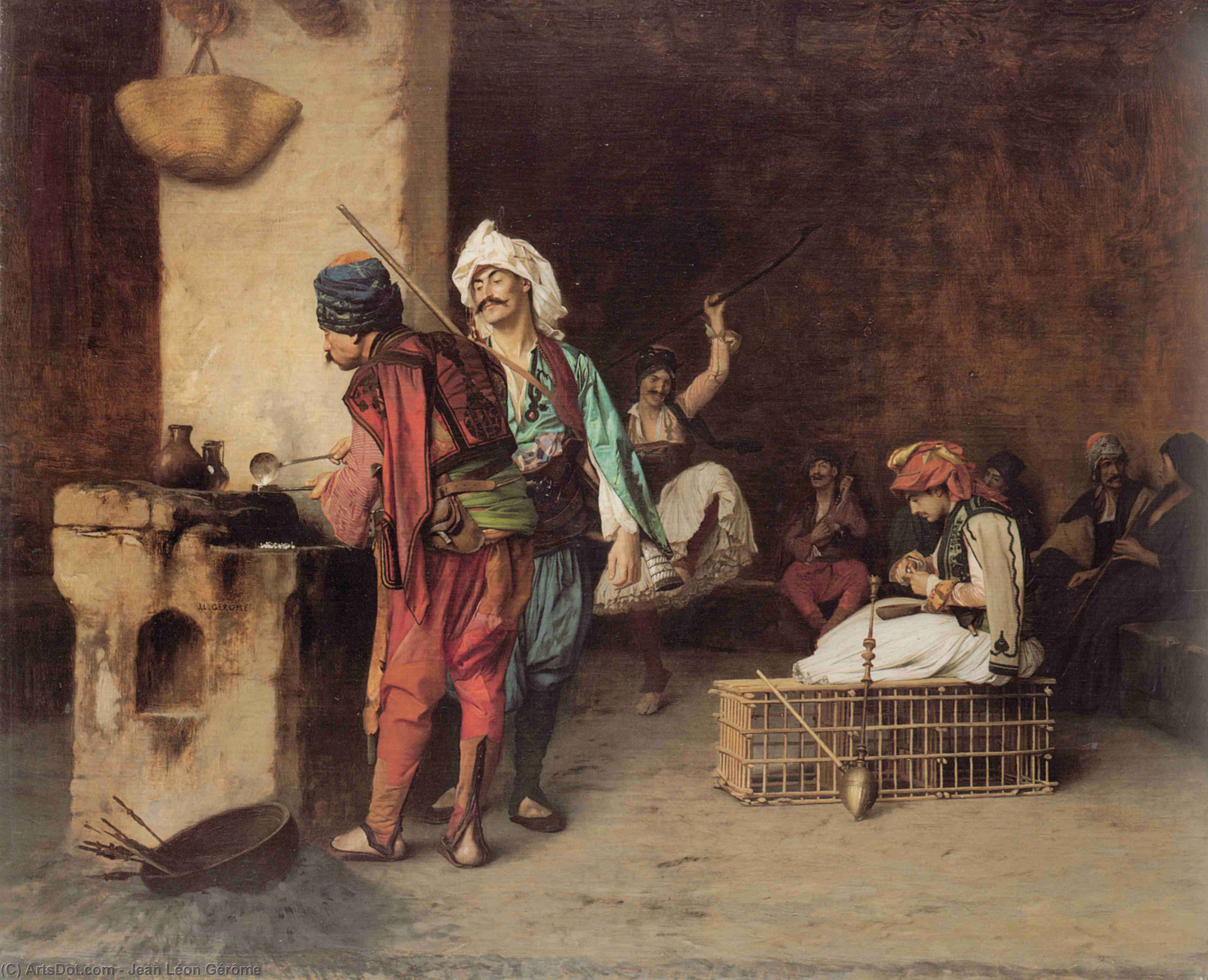A Café In Cairo — Jean-léon Gérôme