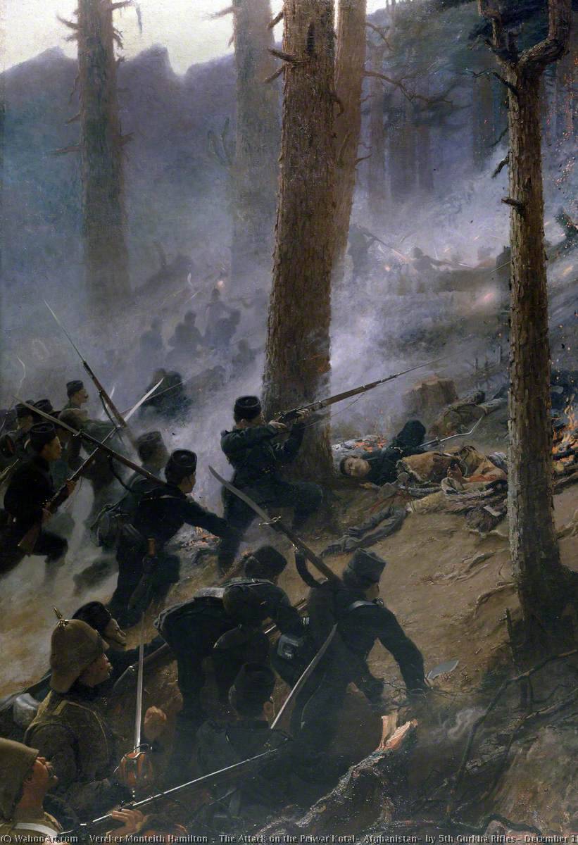 The Attack On The Peiwar Kotal, Afghanistan, By 5th Gurkha Rifles, December 1878 — Vereker Monteith Hamilton
