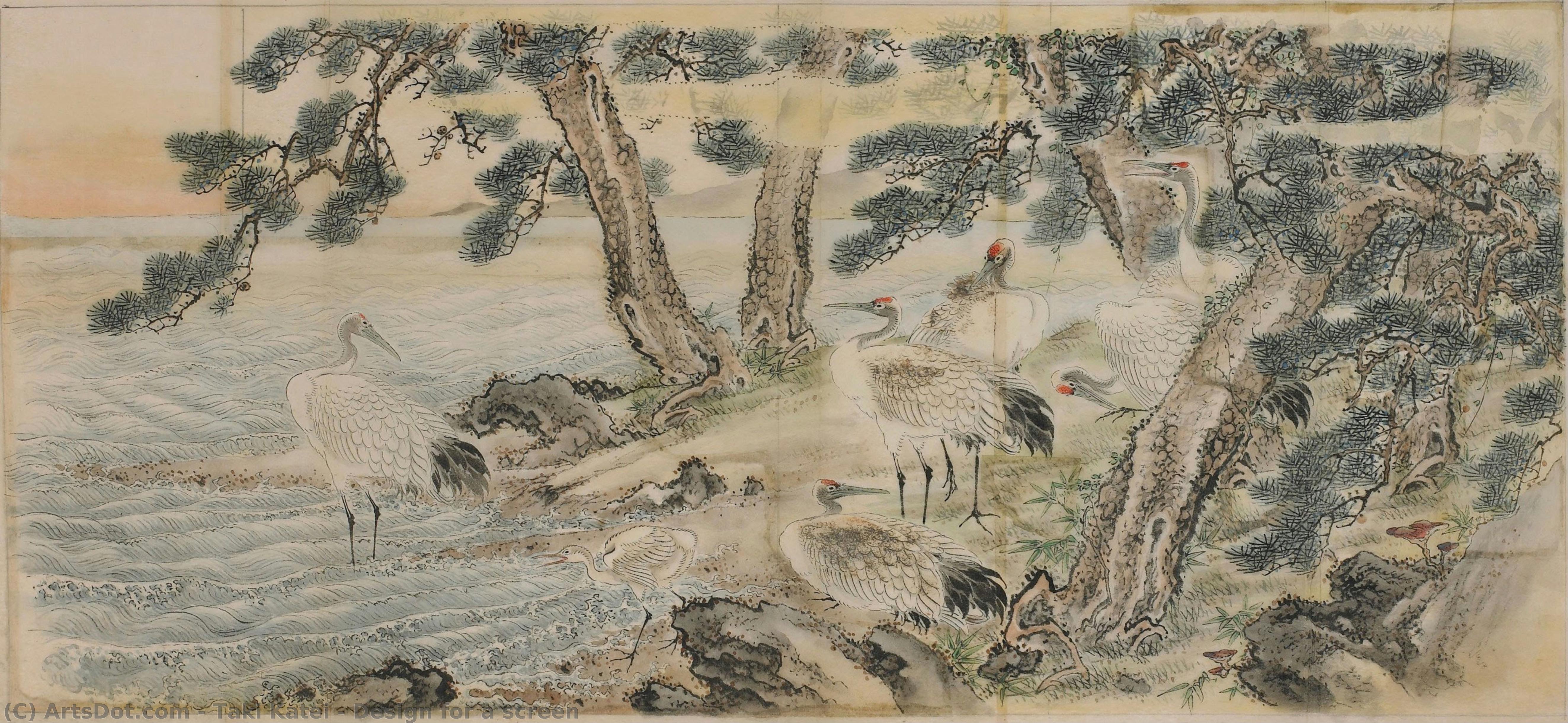 Design For A Screen — Taki Katei
