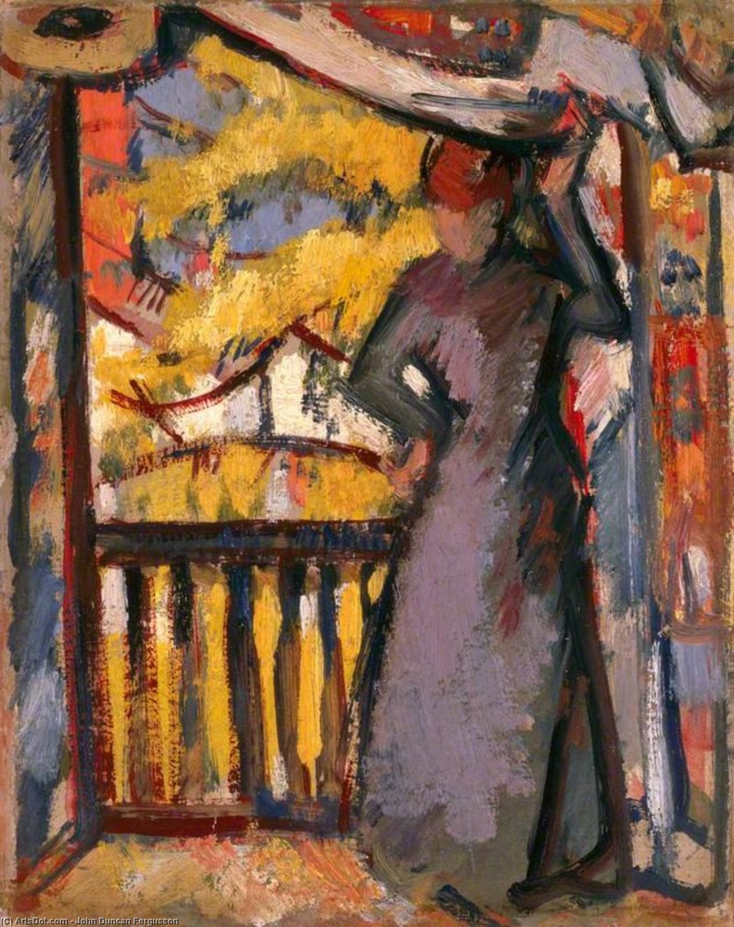 Woman On A Balcony — John Duncan Fergusson