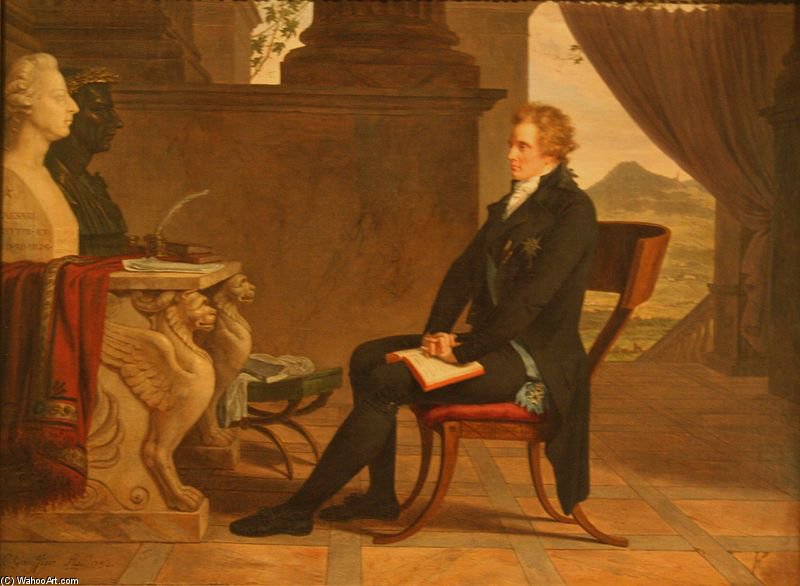 Portrait Of Count Gustaf Mauritz Armfelt In Florence — Louis Gauffier