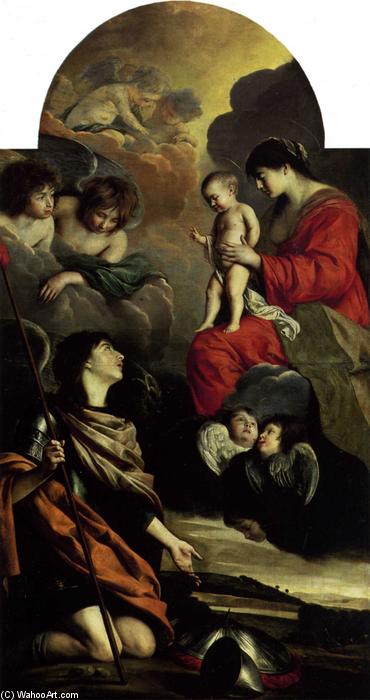 Saint Michael Dedicating His Weapons To The Virgin — (brother) Antoine Le Nain