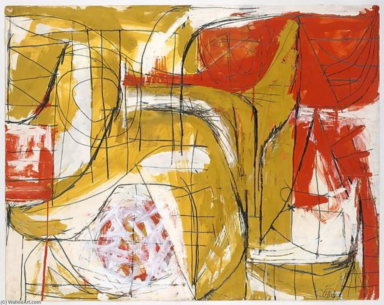 Red, Ochre And White — Fritz Bultman