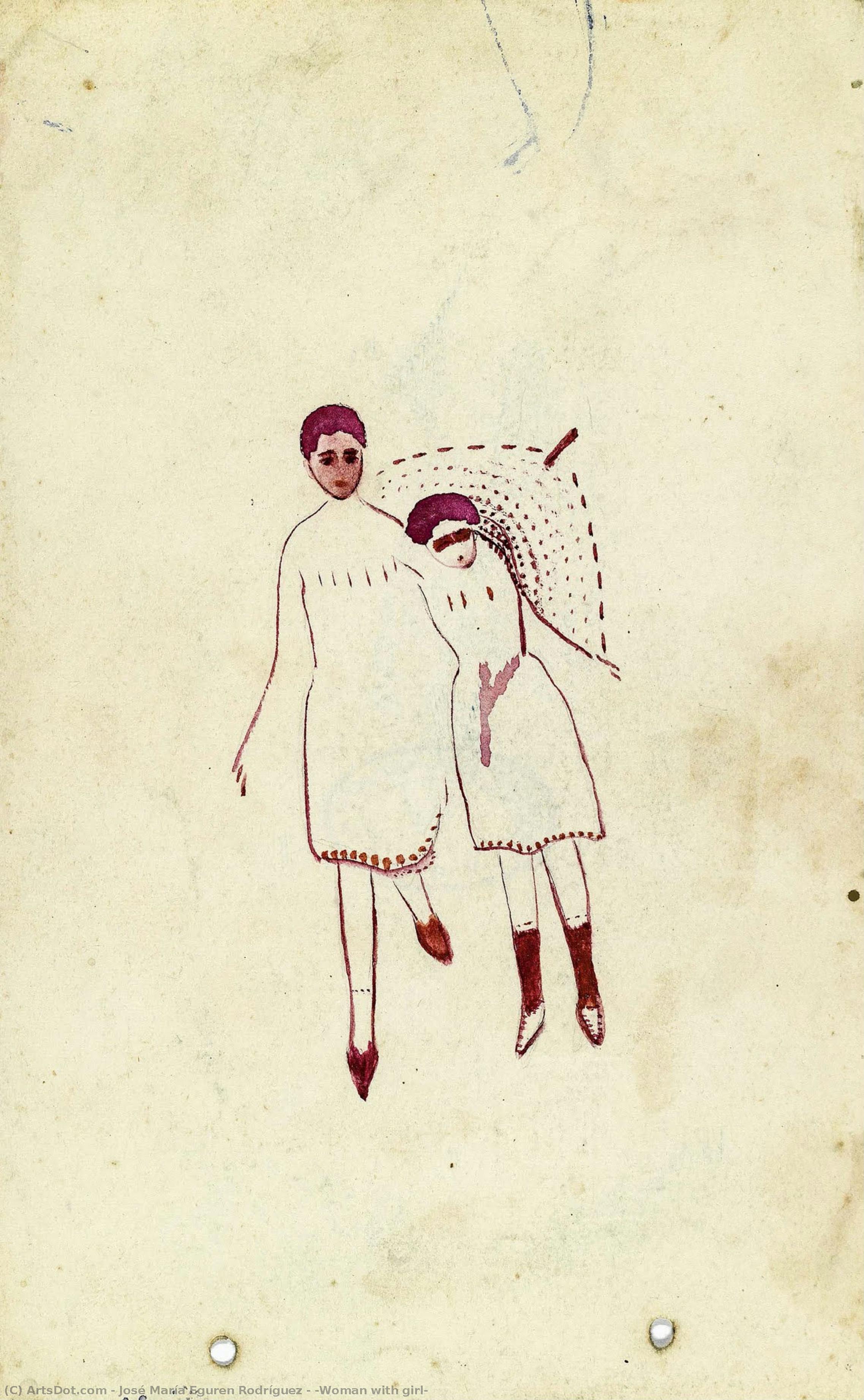 [woman With Girl] — José María Eguren Rodríguez