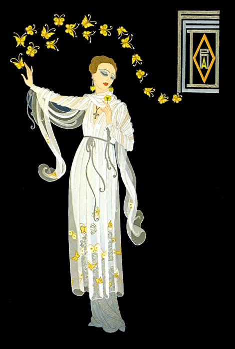 Ganna Walska In Fedora — Erté