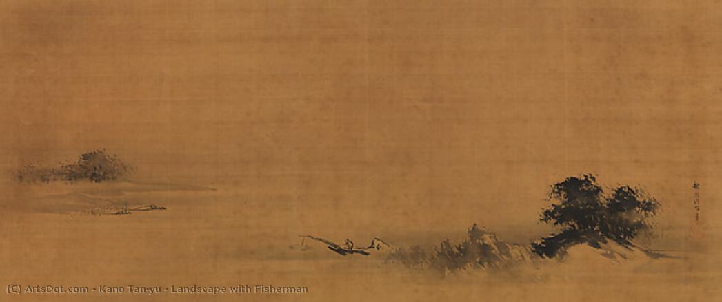 Landscape With Fisherman — Kanō Tan'yū