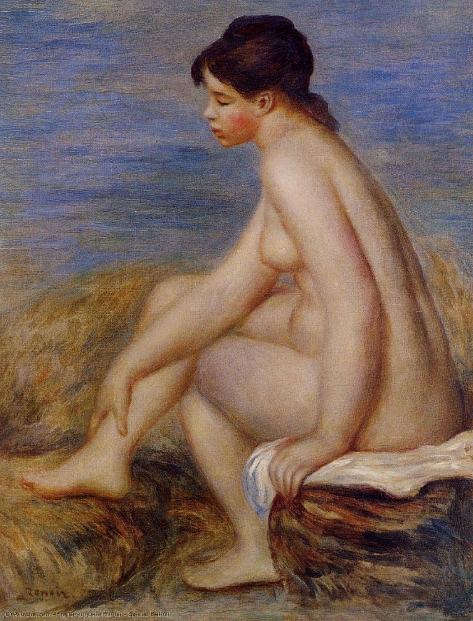 Seated Bather — Pierre-auguste Renoir