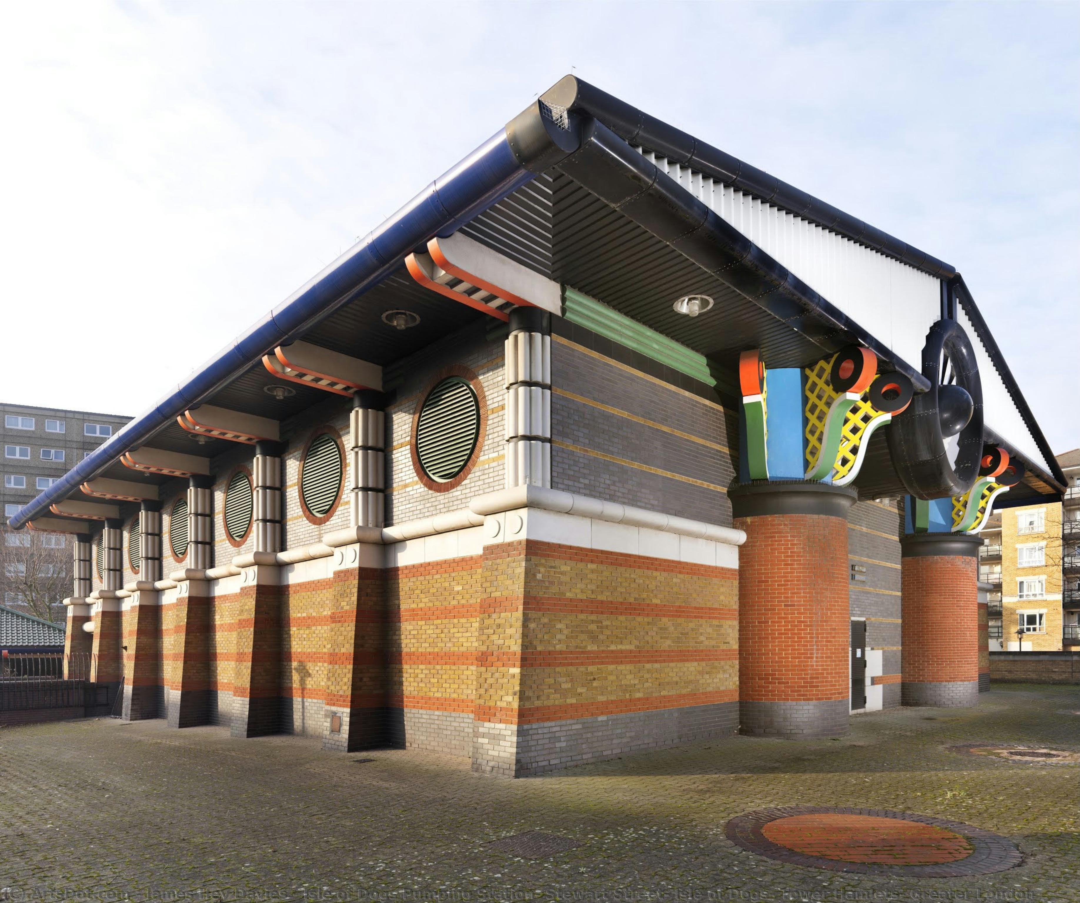 Isle Of Dogs Pumping Station, Stewart Street, Isle Of Dogs, Tower Hamlets, Greater London — James Hey Davies