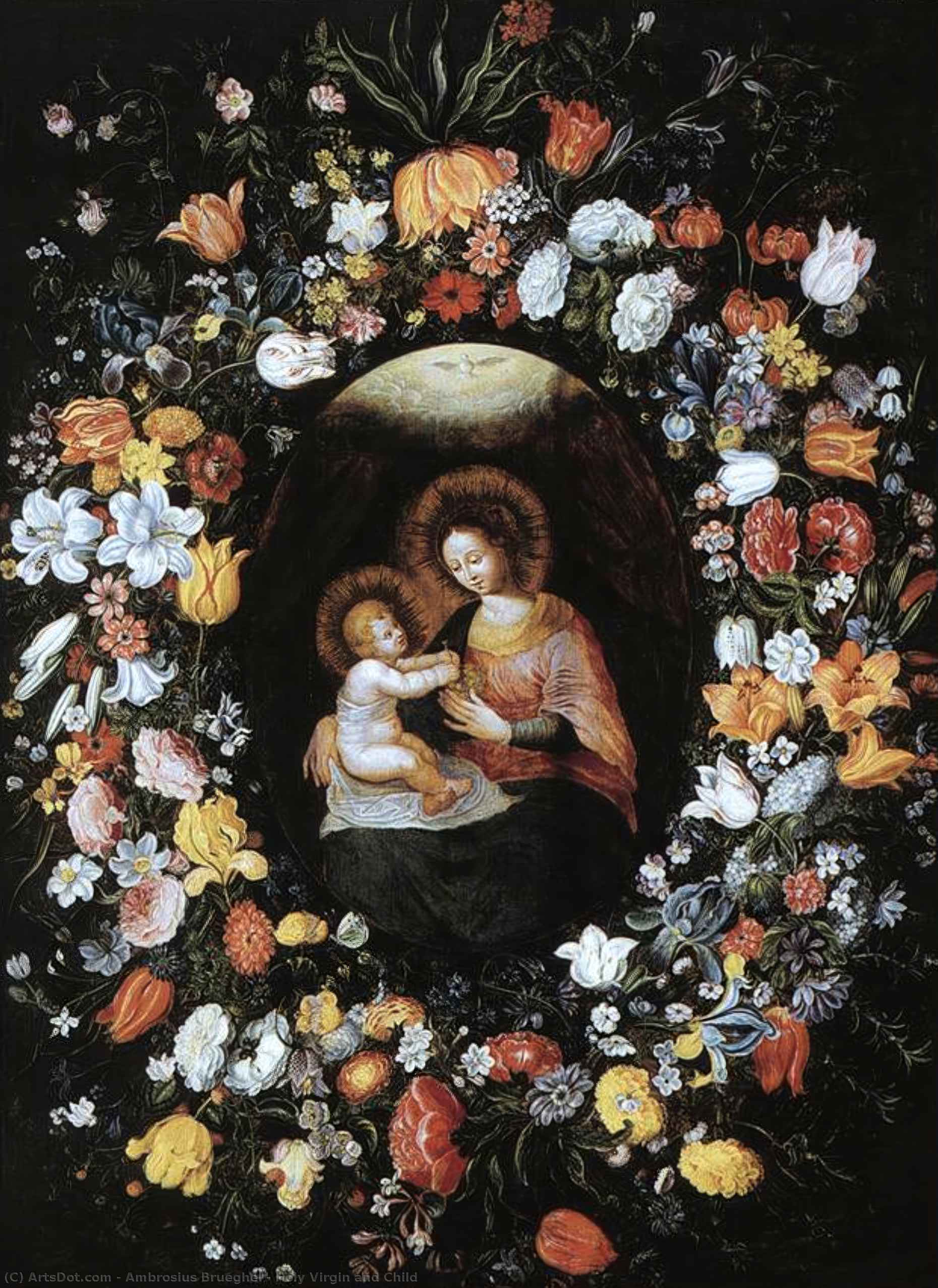 Holy Virgin And Child — Ambrosius Brueghel