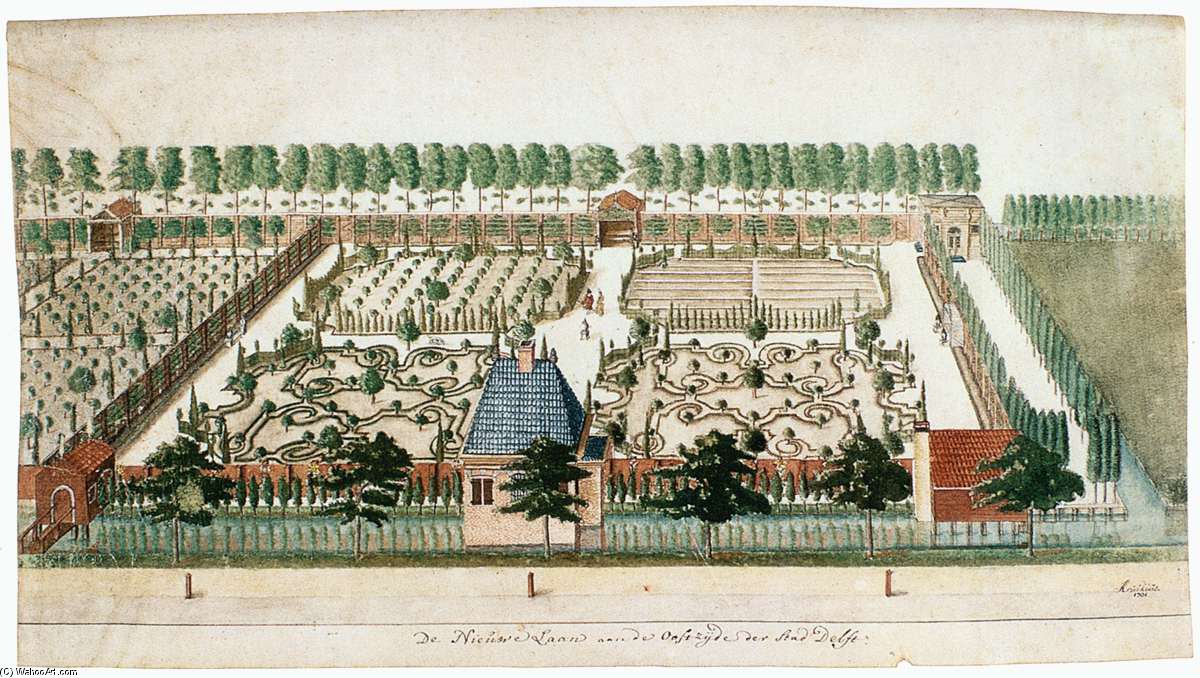 Gardens On The Nieuwe Laan — Nicolaas Samuel Cruquius