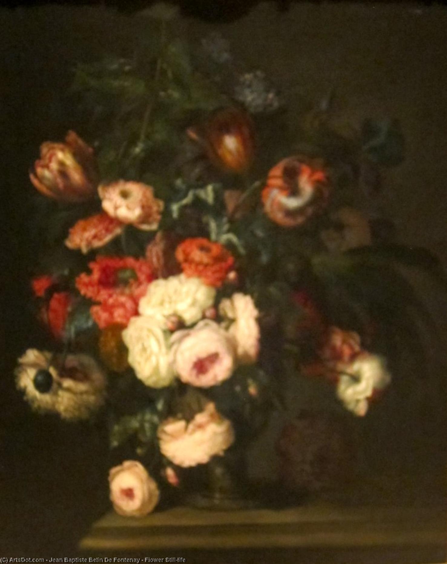Flower Still-life — Jean Baptiste Belin De Fontenay