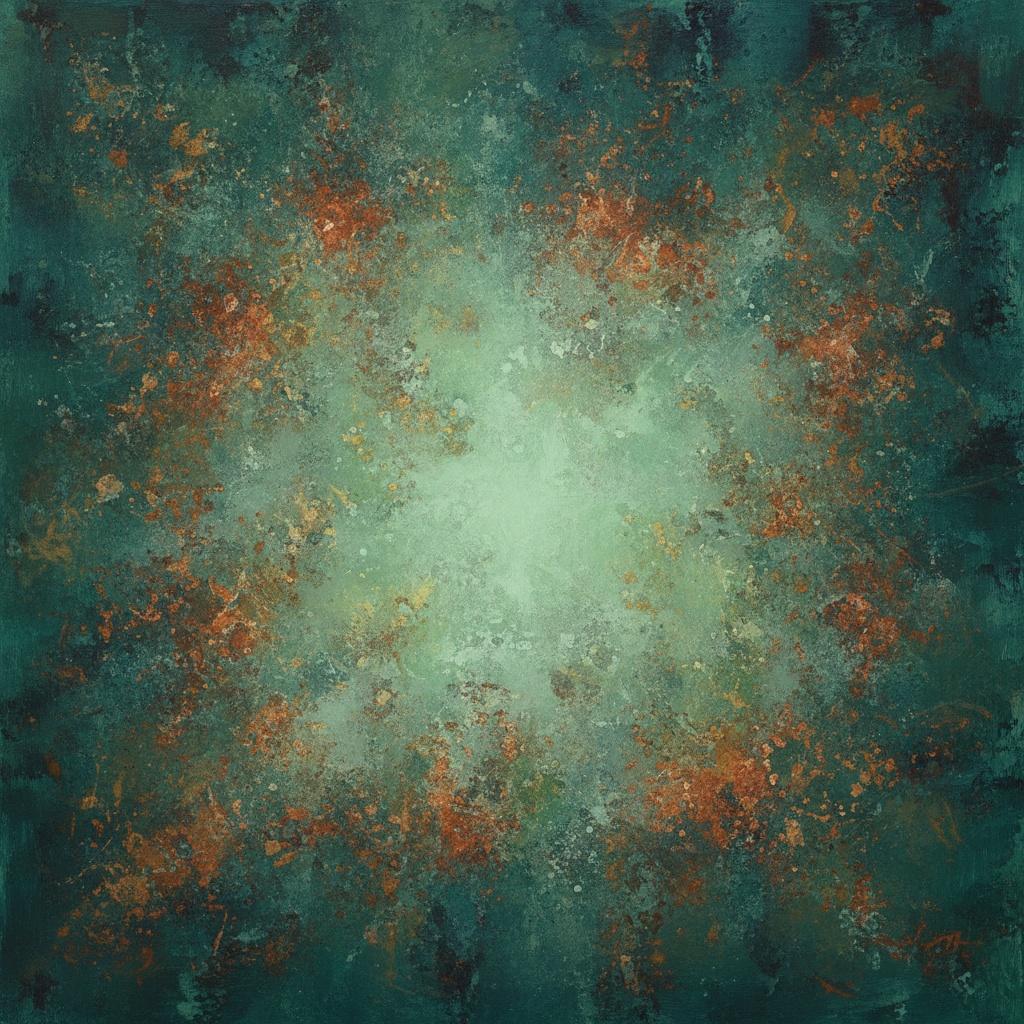 Radiant Embers Within The Deep Teal Nebula: A Singular Ethereal Expansion — Christian Noiret