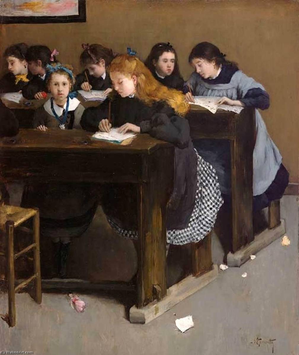 The Lesson — Norbert Goeneutte