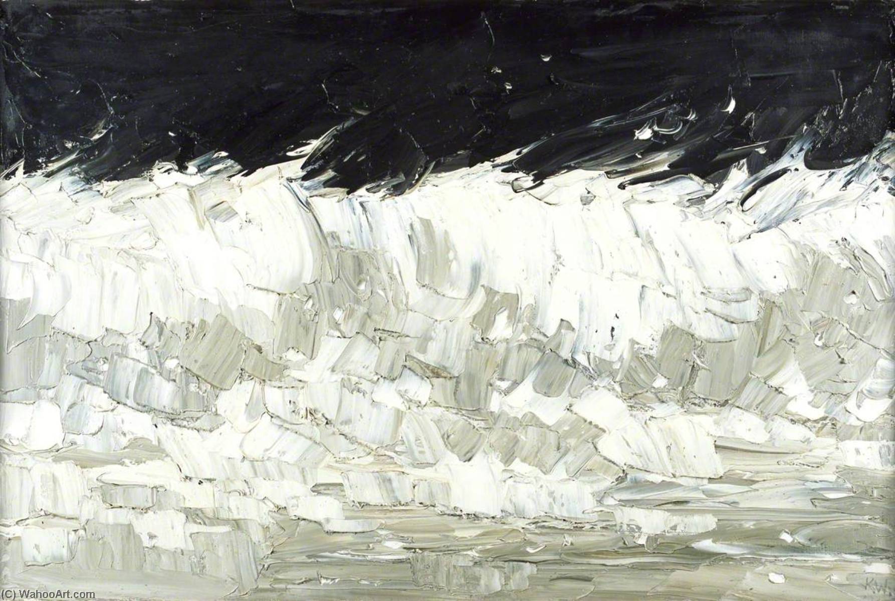 Wave On Stormy Sea — John Kyffin Williams
