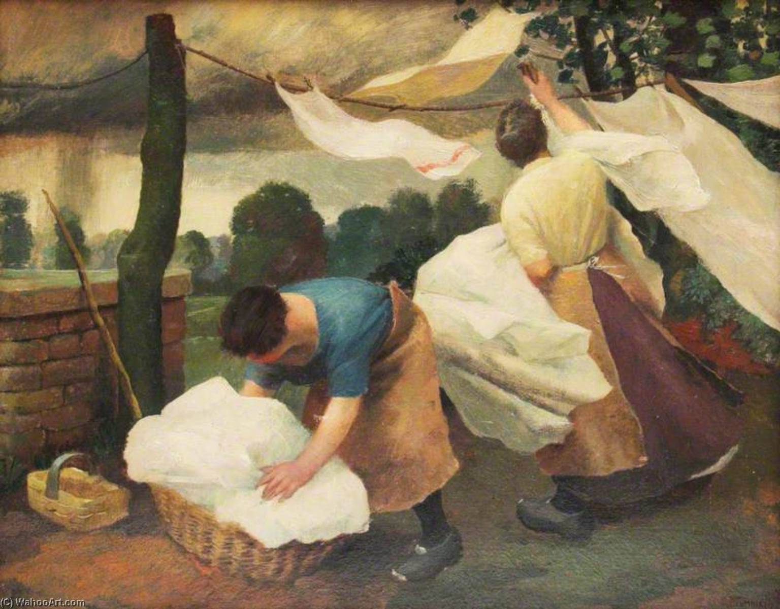 Dry Clothes And Rain — Charles Frederick Tunnicliffe