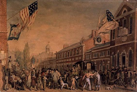 Election Day 1815 — John Lewis Krimmel