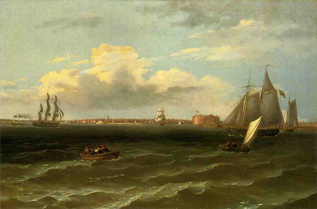View Of New York Harbor — Томас Берч
