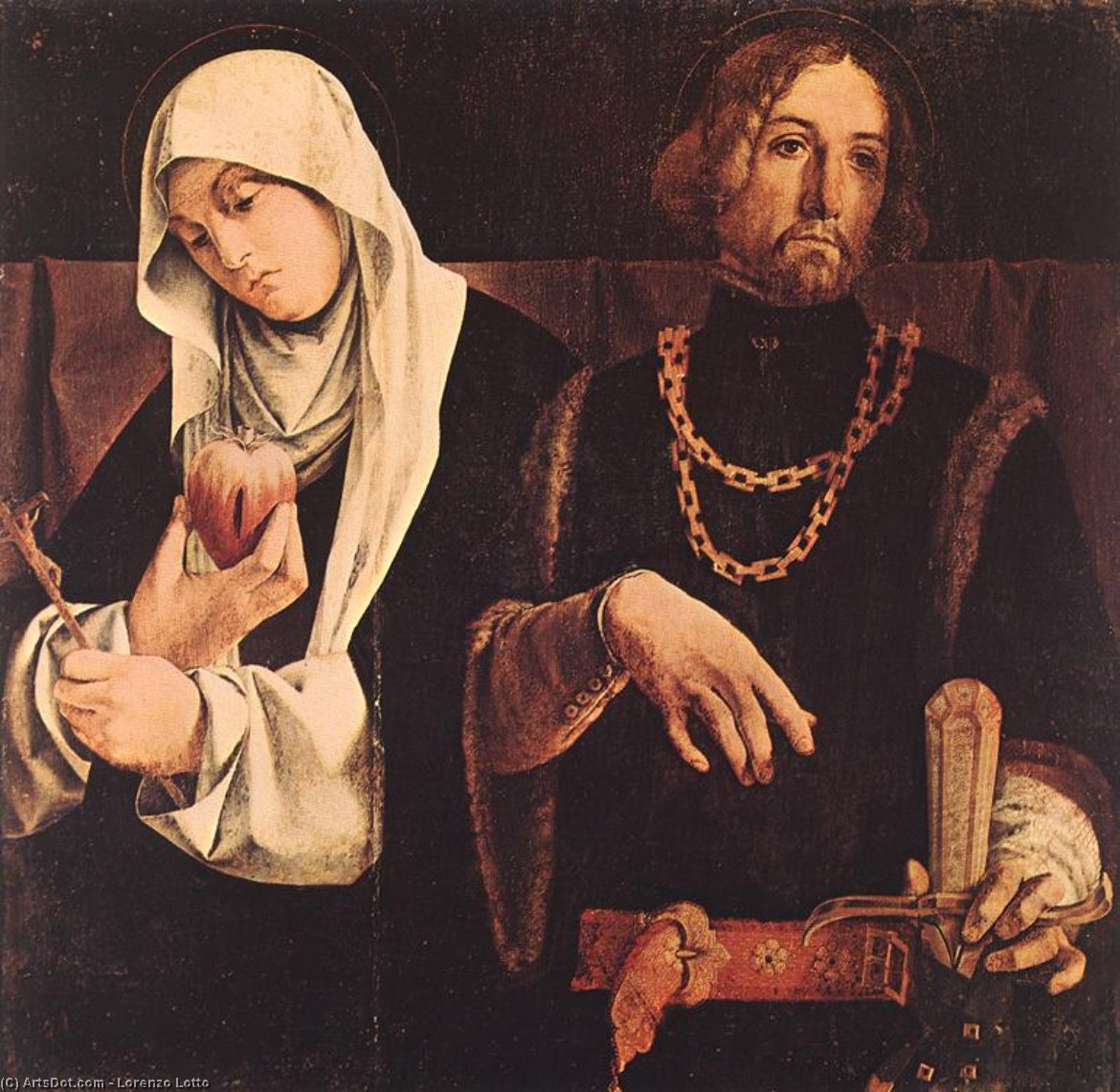 Sts Catherine Of Siena And Sigismund — Лоренцо Лото