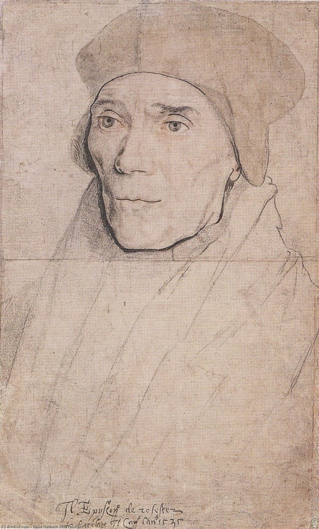 Porträt Bischof John Fisher — Hans Holbein Der Jüngere