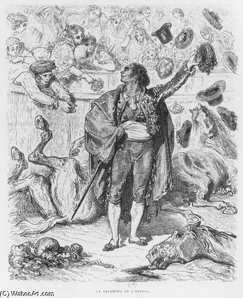 Triumph Of A Matador, Engraved By Boetzel — Paul Gustave Doré