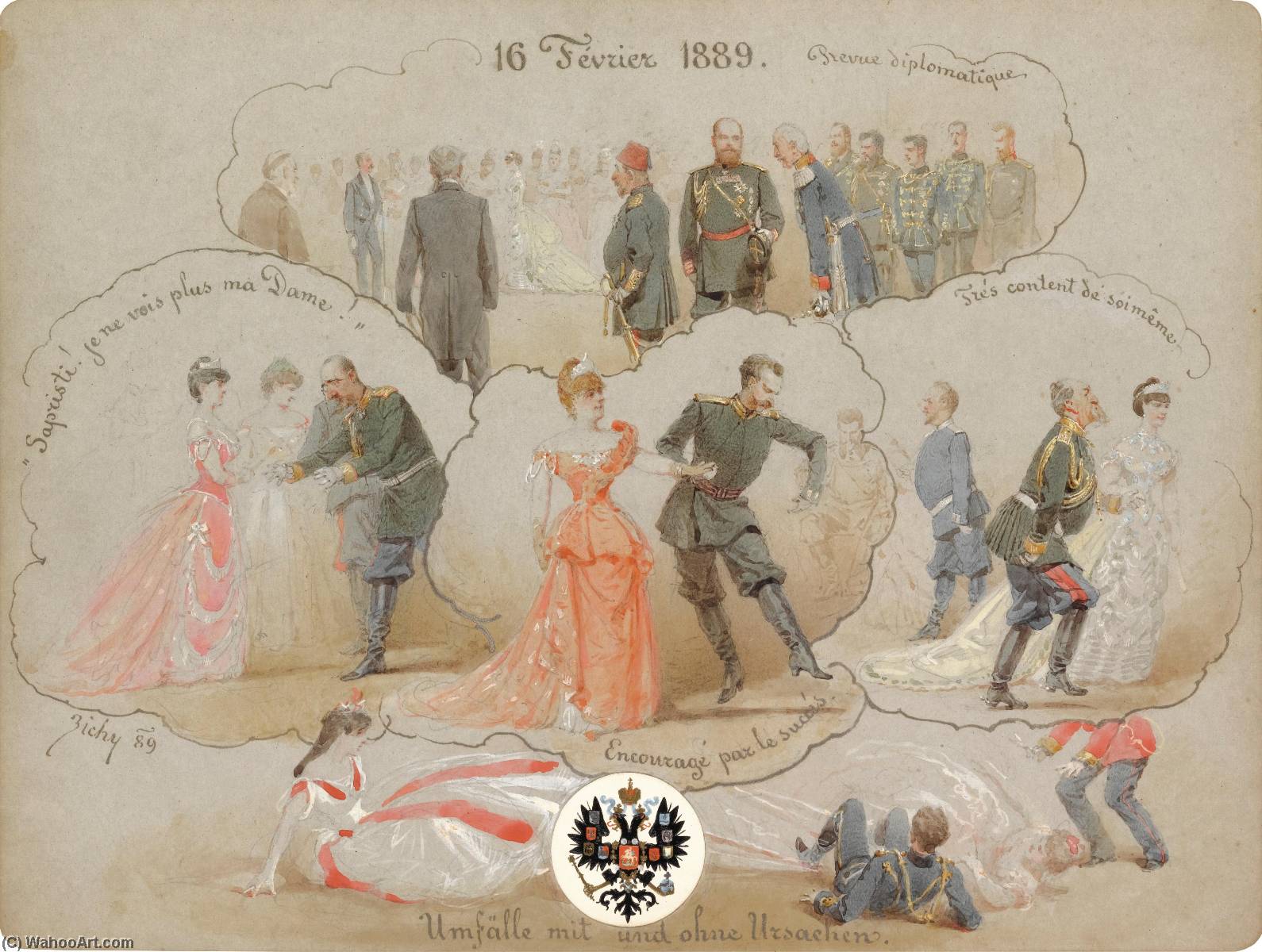 Alexander Iii At A Court Ball — Count Mihaly Von Zichy