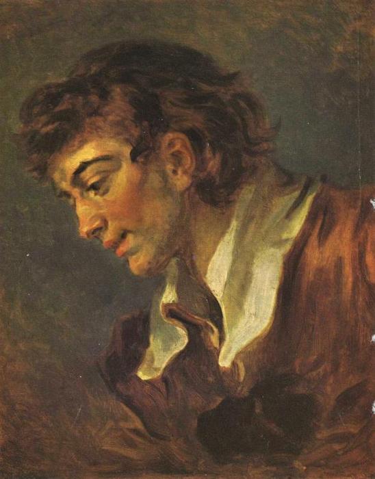 Head Of A Young Man — Jean-honoré Fragonard