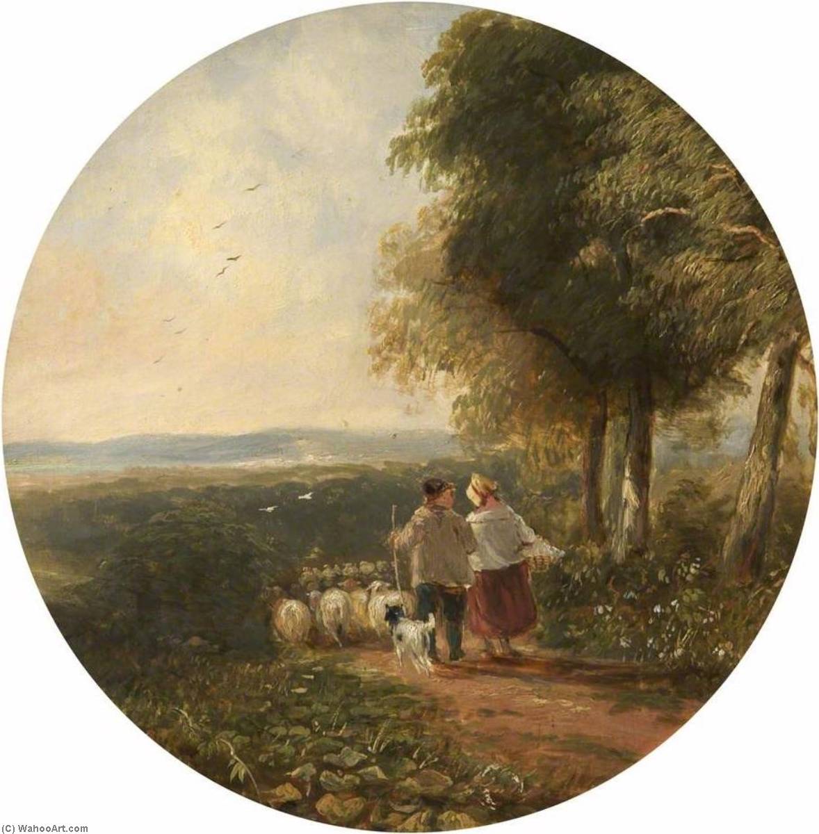 Landscape With Sheep — Дэвид Кокс