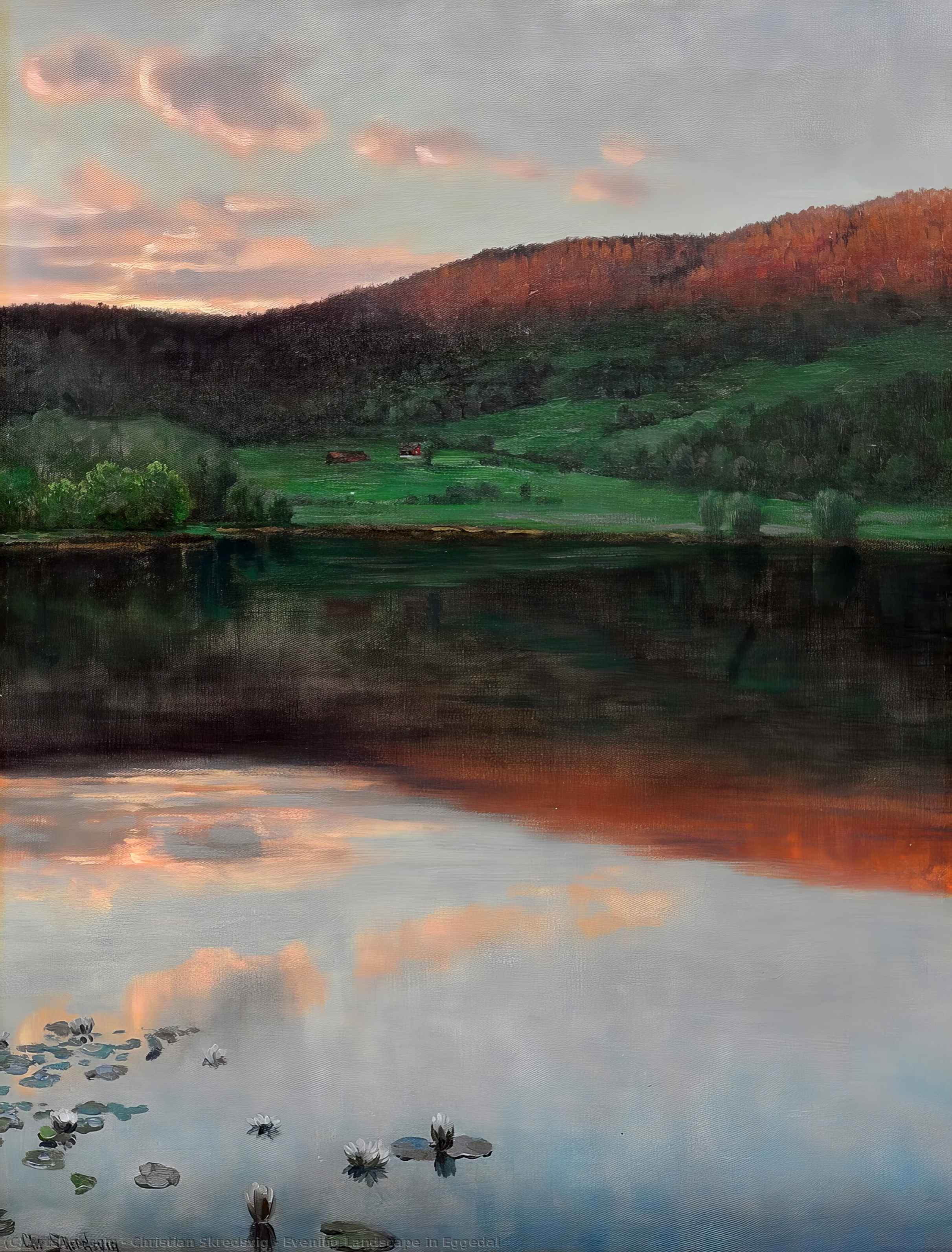 Evening Landscape In Eggedal — Christian Skredsvig