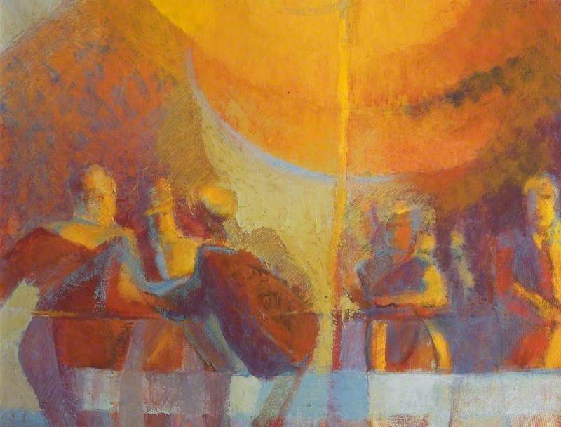Hot Day At Goodwood (triptych, Right Wing) — Vera Stokes