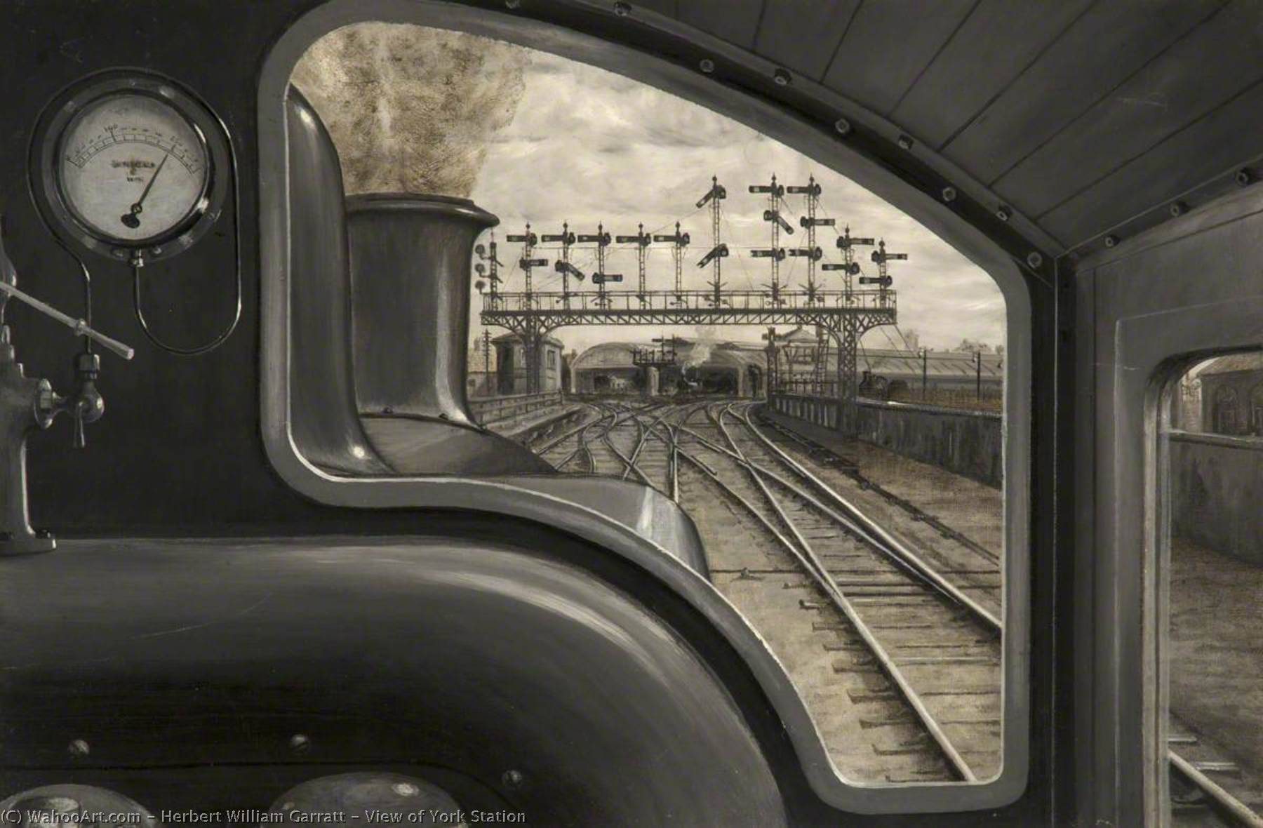 View Of York Station — Herbert William Garratt