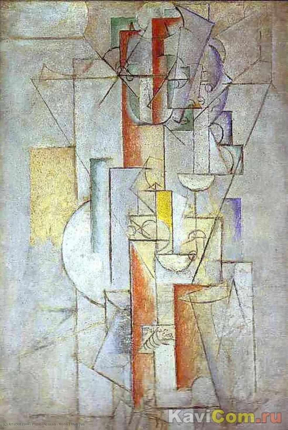 Nude, I Love Eva — Pablo Picasso