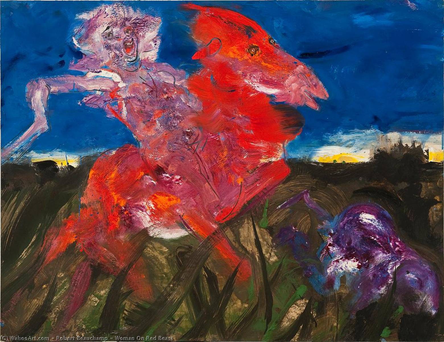 Woman On Red Beast — Robert Beauchamp