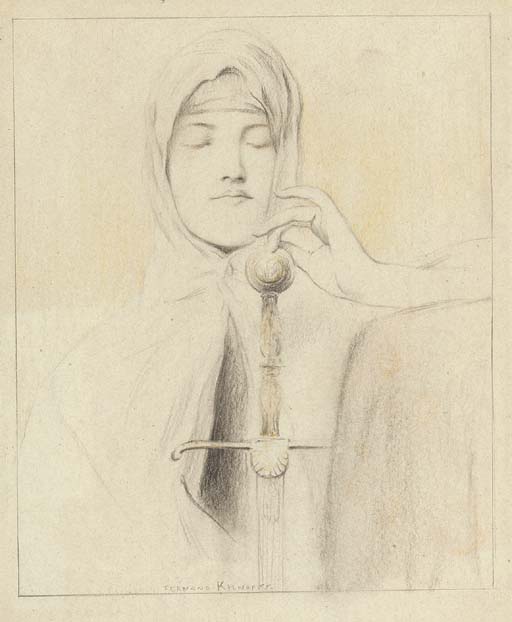 Study For 'l'idée De Justice' — Fernand Edmond Jean Marie Khnopff