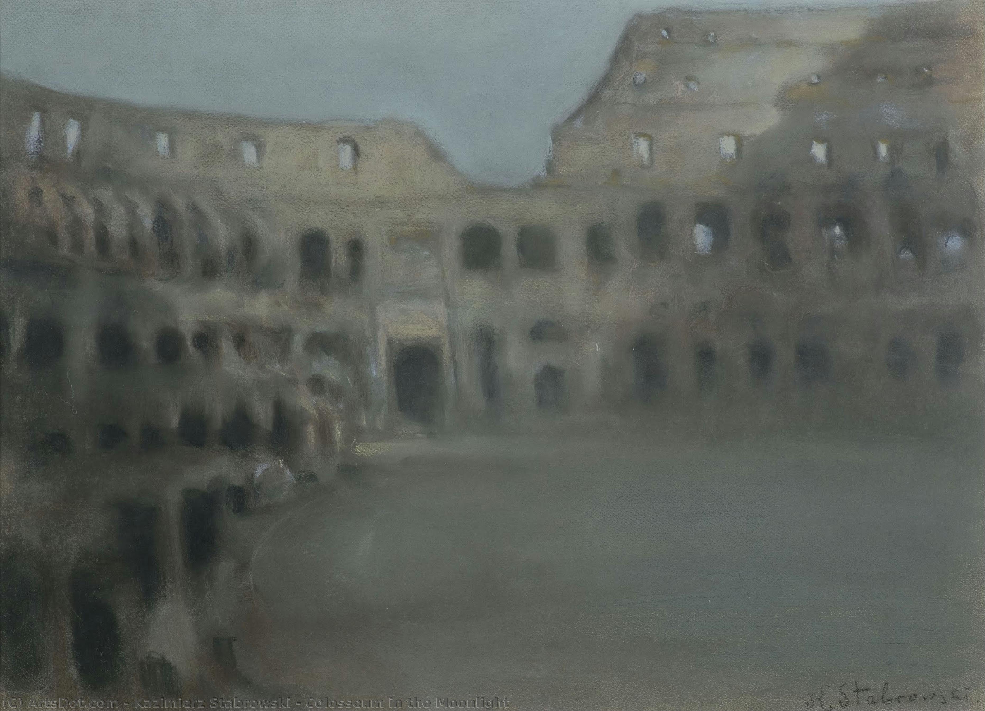 Colosseum In The Moonlight — Kazimierz Stabrowski
