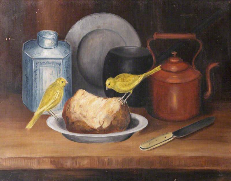 Still Life With Canaries ( ) And Bread — Rosalie Chichester