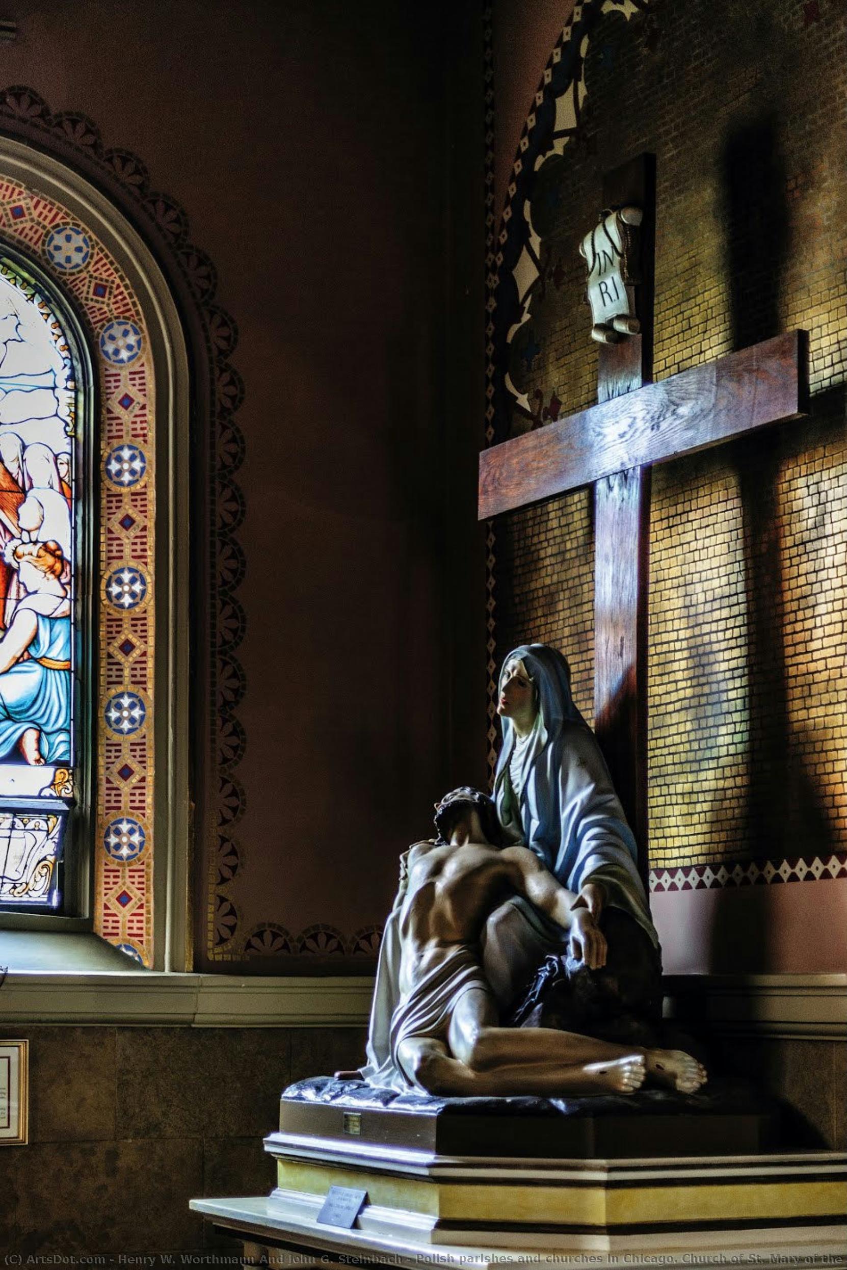 Polish Parishes And Churches In Chicago. Church Of St. Mary Of The Angels, Sculpture Of Pieta — ヘンリー・w・ワースマン＆ジョン・g・スタインバック