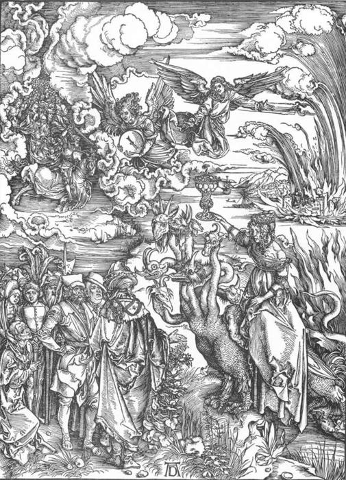La Revelación De San Juan: 14. La Meretriz De Babilonia — Albrecht Dürer