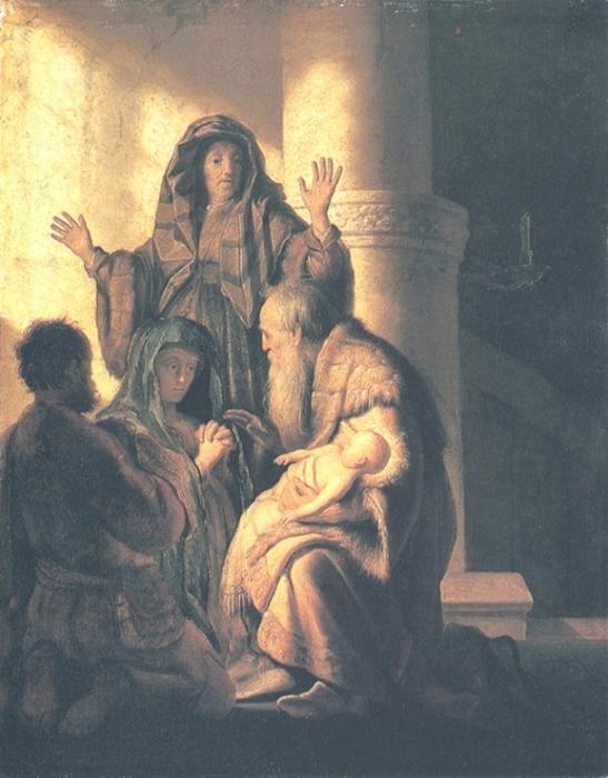 Presentación En El Templo — Rembrandt Van Rijn