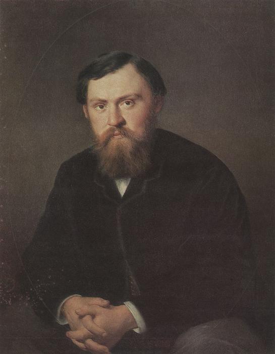 Portrait Of A. A. Borisov — Vasily Grigoryevich Perov