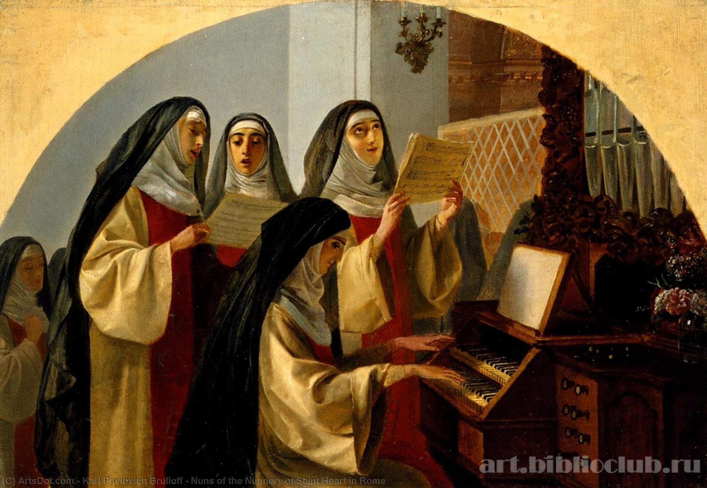 Nuns Of The Nunnery Of Saint Heart In Rome — Karl Pavlovič Brjulov