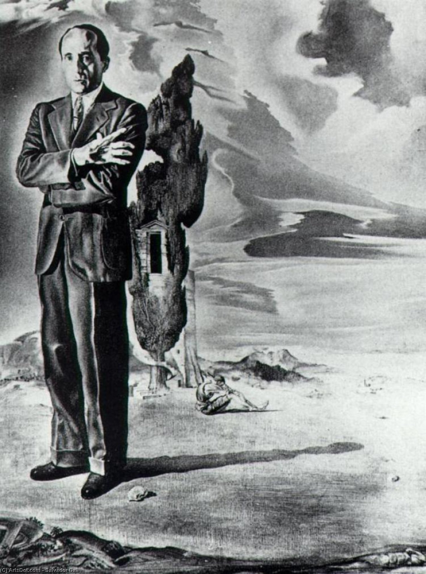 Portrait Des Marquis De Cuevas — Salvador Dalí