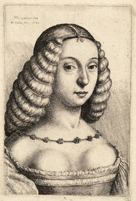 Young Woman With Hair In Rolls, After Bonsignori. — Francesco Bonsignori