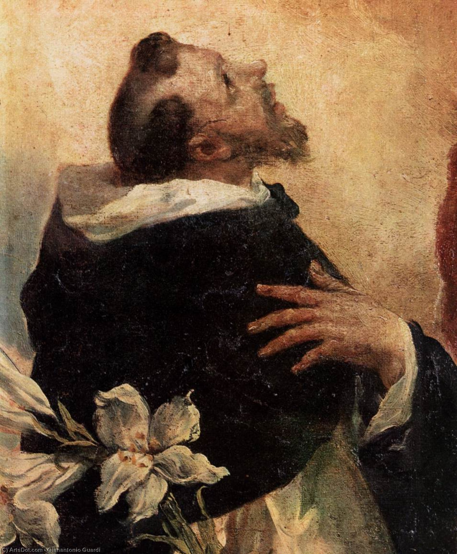Virgin And Child With Sts Dominic And Rosa Of Lima (detail) — Gianantonio Guardi
