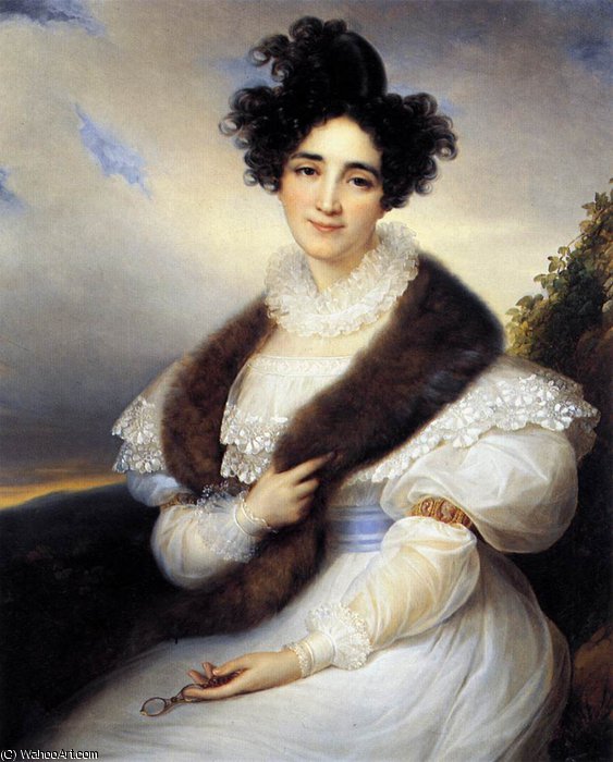 Portrait Of Marie J. Lafont-porcher — Franciscus Josephus Kinsoen