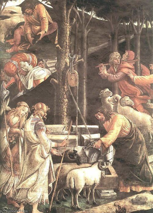 The Trials And Calling Of Moses (detail - ) — Sandro Botticelli
