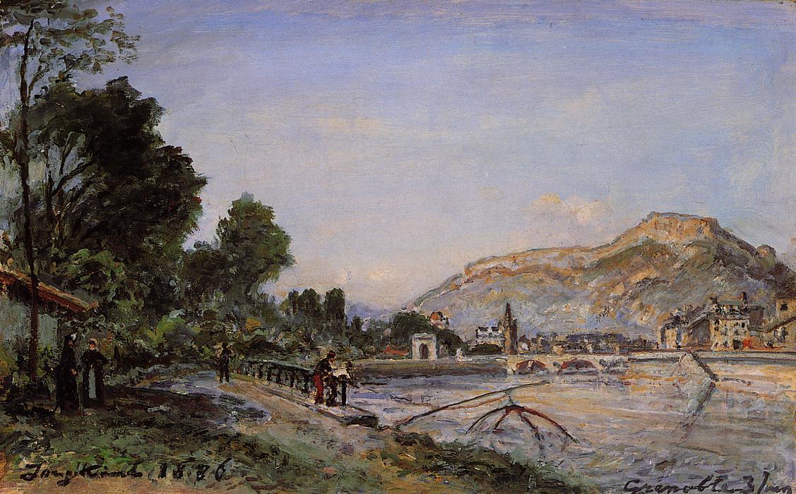 The Banks Of The Isere At Grenoble In Spring — Johan Barthold Jongkind